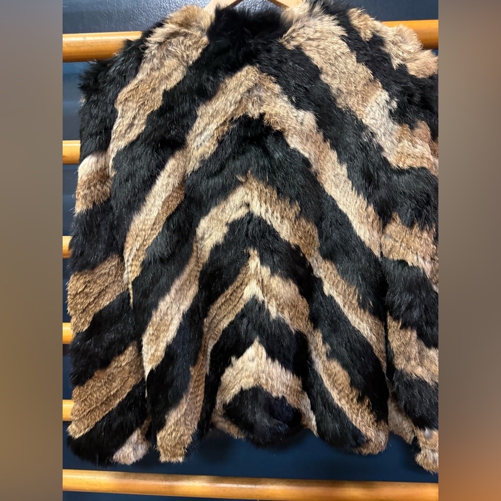 Authentic rabbit fur jacket sweater